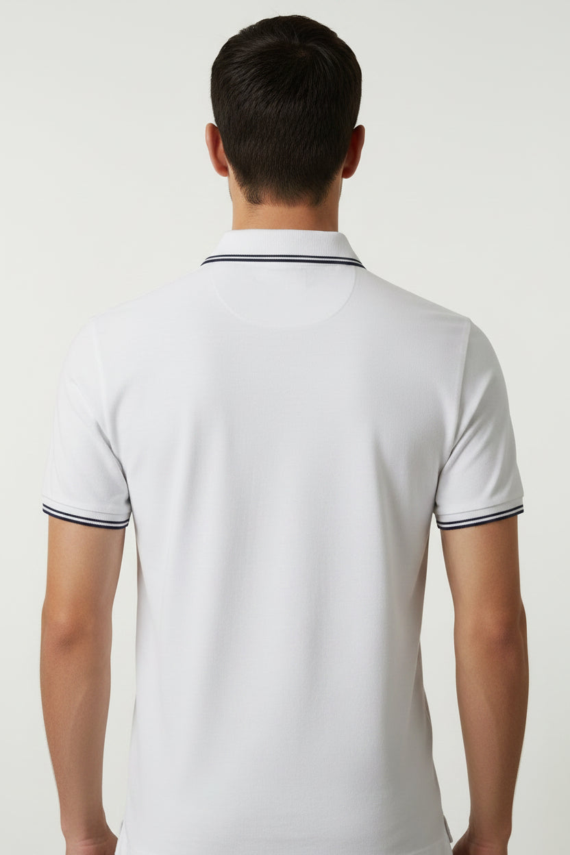 Polo Blanc Cavalli class Homme – Élégant, Classe & Premium