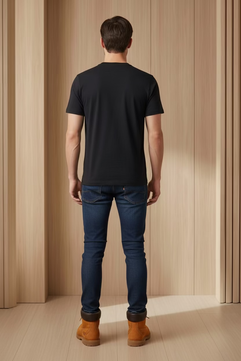 T-shirt Timberland Noir Homme – Logo Timberland Central