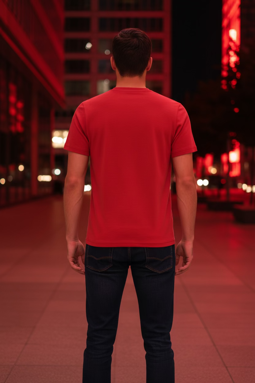 T-shirt Homme Rouge Cavalli Class à Logo Imprimé & Motif Léopard – Col Rond, Coupe Regular